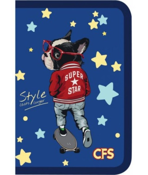 Mapa cu fermoar Maxi A4 (plastic/color) MX32017